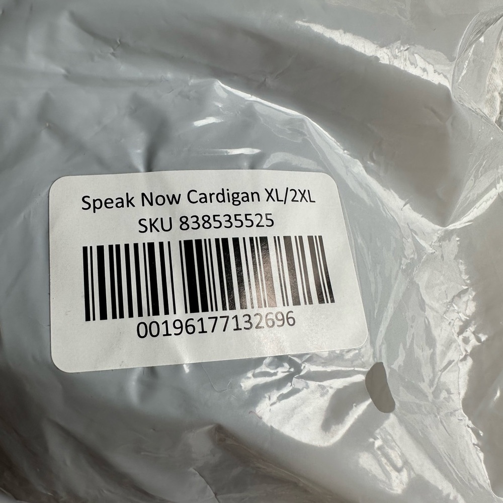TAYLOR SWIFT Speak Now (Taylor’s Version) Cardigan (XL/2XL) - Picture 5 of 5